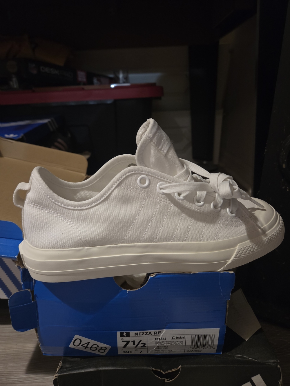 White Kids Canvas Sneakers - Nizza Style